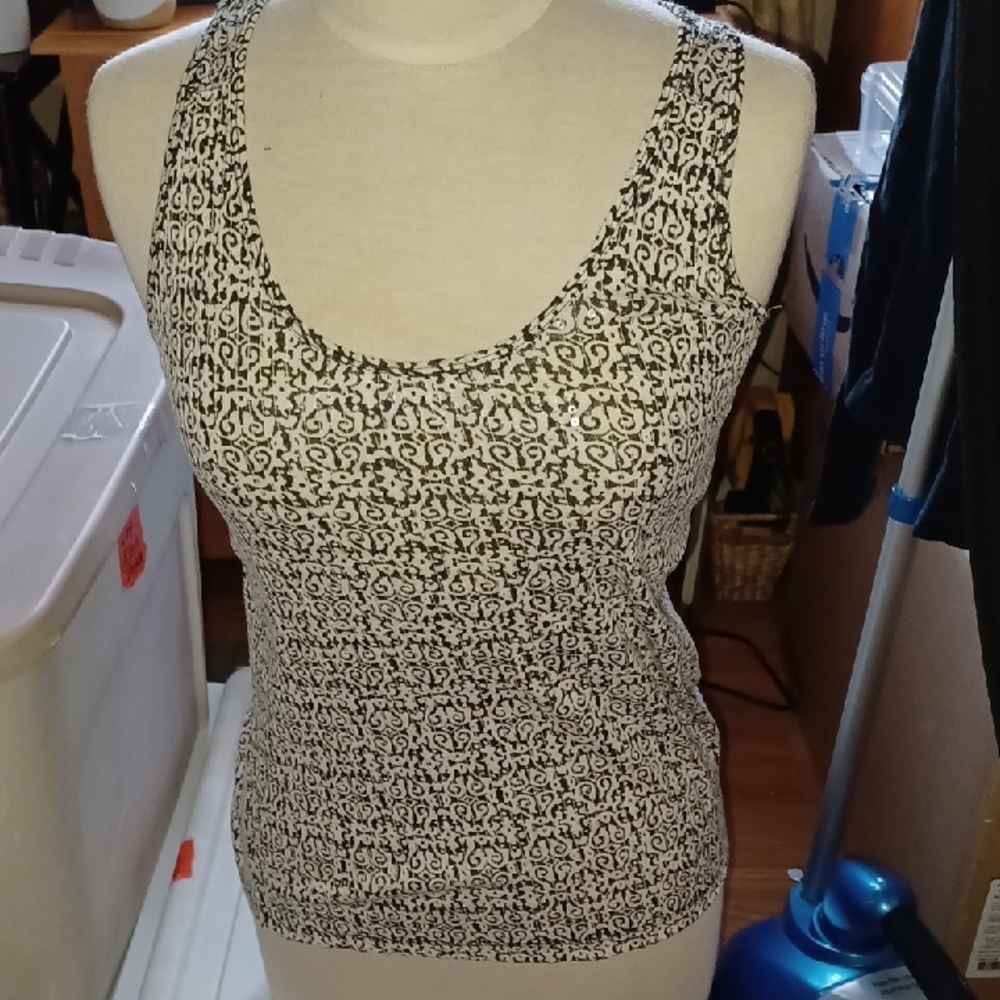Nnt J Crew Sequined Tank Top Xs